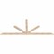 Ekena Millwork Saratoga Smooth Timber Gable Bracket, Douglas Fir, 96"W x 40"H x 1 1/2"D x 3 1/2"F, 10/12 Pitch GBW096X40X0204SAR00SDF - alternate 4